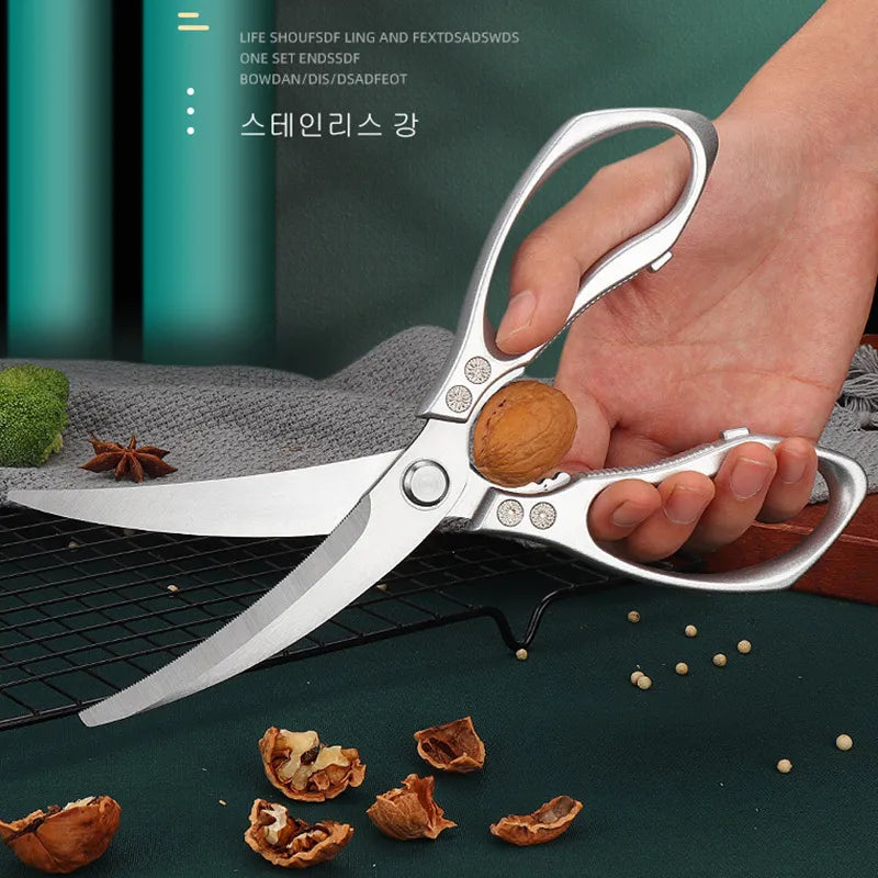 XITUO Stainless Steel Korean Barbecue Scissors Clip Heat Resistance Kitchen  Chef BBQ Outdoor Gathering Multi-function Meat Tool - AliExpress